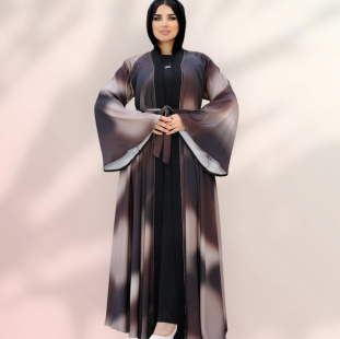 عبايه قطعتين بيزك وكاردى 