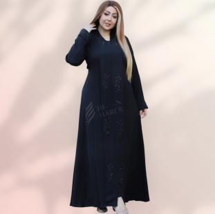 عبايه خليجى  حرير 